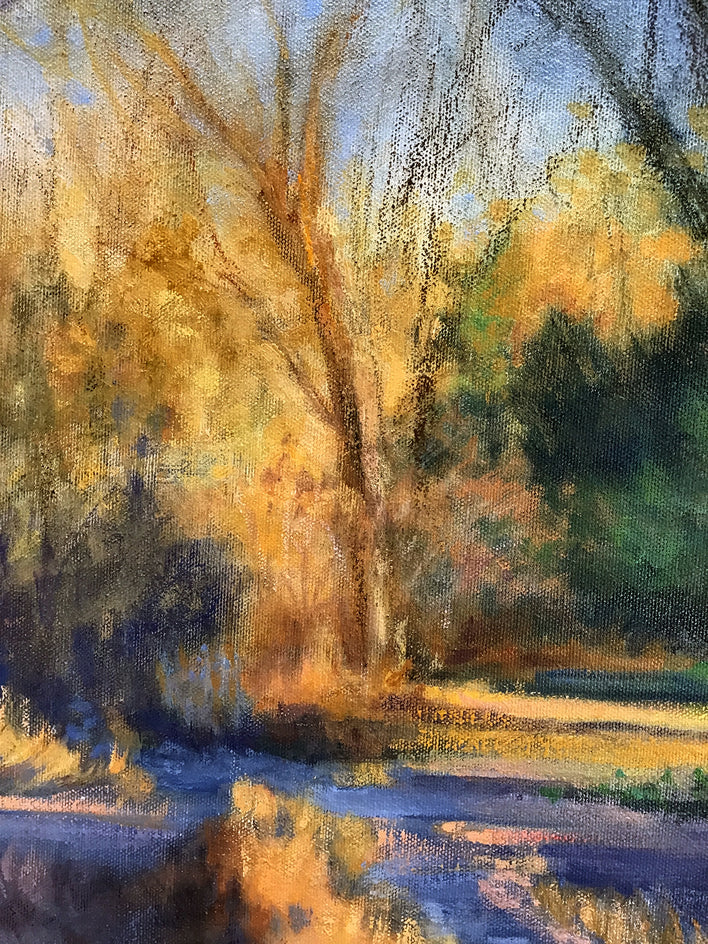 Beckoning Glow by Elizabeth Garat |  Closeup View of Artwork 