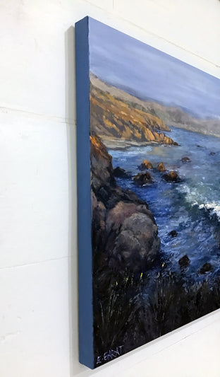 Cayucos Coastline No. 2 by Elizabeth Garat |  Side View of Artwork 