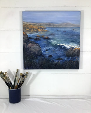 Cayucos Coastline No. 2 by Elizabeth Garat |  Context View of Artwork 