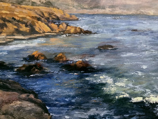 Cayucos Coastline No. 2 by Elizabeth Garat |   Closeup View of Artwork 