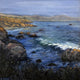 Original art for sale at UGallery.com | Cayucos Coastline No. 2 by Elizabeth Garat | $1,475 | oil painting | 24' h x 24' w | thumbnail 1