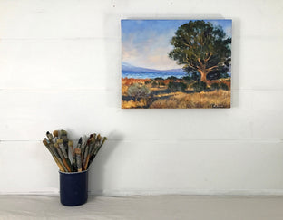 Original art for sale at UGallery.com | Coastal Elder at Cayucos by Elizabeth Garat | $875 | oil painting | 16' h x 20' w | photo 3