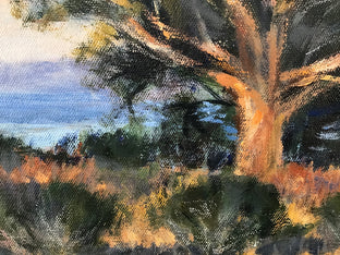Original art for sale at UGallery.com | Coastal Elder at Cayucos by Elizabeth Garat | $875 | oil painting | 16' h x 20' w | photo 4
