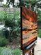 Original art for sale at UGallery.com | Days End Vermillion Glow by Elizabeth Garat | $2,050 | oil painting | 30' h x 30' w | thumbnail 2