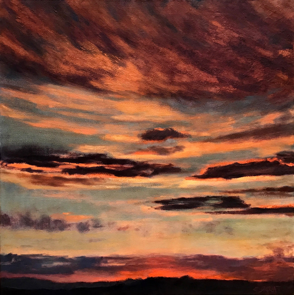 Days End Vermillion Glow by Elizabeth Garat |  Artwork Main Image 