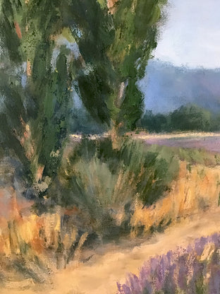 Lavender Farm, Provence by Elizabeth Garat |   Closeup View of Artwork 