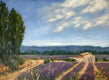 Original art for sale at UGallery.com | Lavender Farm, Provence by Elizabeth Garat | $1,050 | oil painting | 18' h x 24' w | thumbnail 1