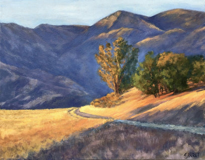 Light and Shadow, Purple and Gold by Elizabeth Garat | Artwork Main Image