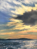 Original art for sale at UGallery.com | Ocean No. Five by Elizabeth Garat | $1,800 | oil painting | 24' h x 36' w | thumbnail 3