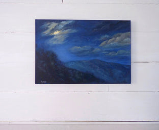 Original art for sale at UGallery.com | Quiet Breathes This Night by Elizabeth Garat | $1,425 | oil painting | 20' h x 30' w | photo 3