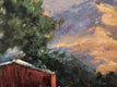 Original art for sale at UGallery.com | Red Barn Off Grand Avenue by Elizabeth Garat | $875 | oil painting | 20' h x 16' w | thumbnail 4