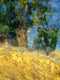 Original art for sale at UGallery.com | Santa Ana Gold by Elizabeth Garat | $800 | oil painting | 16' h x 20' w | thumbnail 4