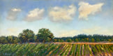Original art for sale at UGallery.com | Sunday Afternoon, Delta Farmland by Elizabeth Garat | $725 | oil painting | 10' h x 20' w | thumbnail 1