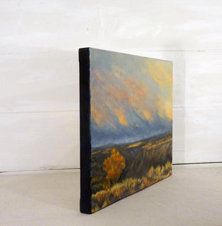 Original art for sale at UGallery.com | Taos Gorge Landscape by Elizabeth Garat | $1,000 | oil painting | 18' h x 24' w | photo 2