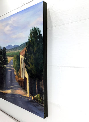 Original art for sale at UGallery.com | Tuscan Morning, Light on the Road by Elizabeth Garat | $1,625 | oil painting | 30' h x 24' w | photo 2