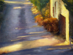 Original art for sale at UGallery.com | Tuscan Morning, Light on the Road by Elizabeth Garat | $1,625 | oil painting | 30' h x 24' w | photo 4