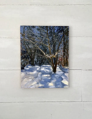 Winter Study, Light and Shadows by Elizabeth Garat |  Side View of Artwork 
