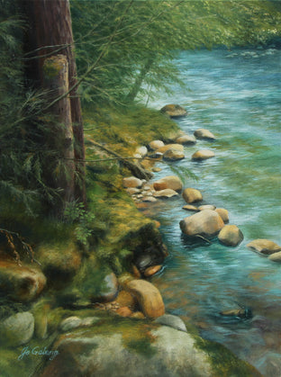 Original art for sale at UGallery.com | Emerald Splendor by Jo Galang | $975 | oil painting | 24' h x 18' w | photo 1