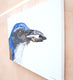 Original art for sale at UGallery.com | California Scrub-Jay by Emil Morhardt | $1,925 | acrylic painting | 24' h x 36' w | thumbnail 2