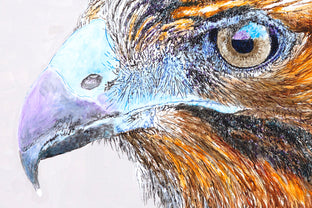 Original art for sale at UGallery.com | Galapagos Hawk by Emil Morhardt | $1,925 | acrylic painting | 24' h x 36' w | photo 4