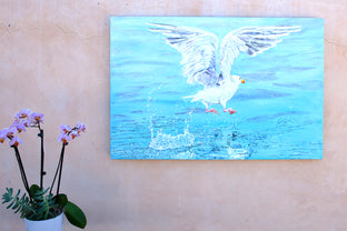 Original art for sale at UGallery.com | Off With a Splash III by Emil Morhardt | $1,925 | acrylic painting | 24' h x 36' w | photo 3