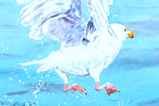 Off With a Splash III by Emil Morhardt |   Closeup View of Artwork 