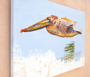 Pelican Nearshore by Emil Morhardt |  Context View of Artwork 