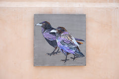 Original art for sale at UGallery.com | Raven Couple by Emil Morhardt | $1,550 | acrylic painting | 24' h x 24' w | thumbnail 3