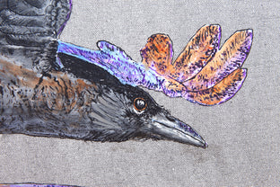 Speeding Crows by Emil Morhardt |   Closeup View of Artwork 