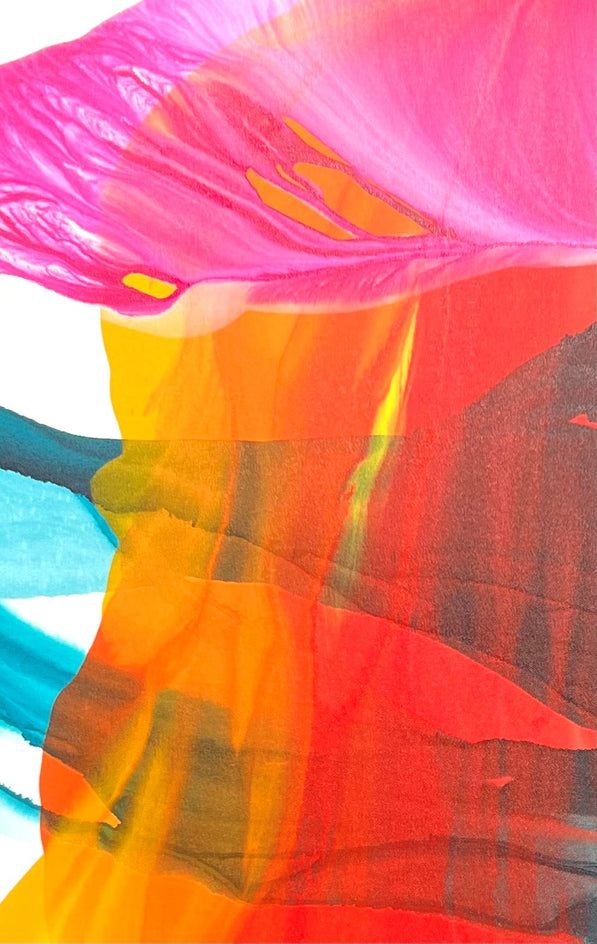 Tropical Fluidity by Eric Wilson |  Closeup View of Artwork 