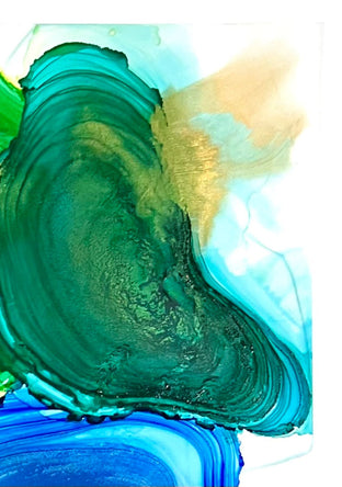 Aquatic Exploration by Eric Wilson |  Side View of Artwork 