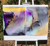 Original art for sale at UGallery.com | Apparition by Eric Wilson | $1,450 | mixed media artwork | 26' h x 40' w | thumbnail 3