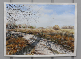February Walk by Erika Fabokne Kocsi |  Side View of Artwork 
