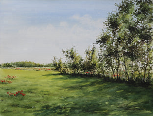 Original art for sale at UGallery.com | Morning Sunshine by Erika Fabokne Kocsi | $500 | watercolor painting | 9' h x 12' w | photo 1