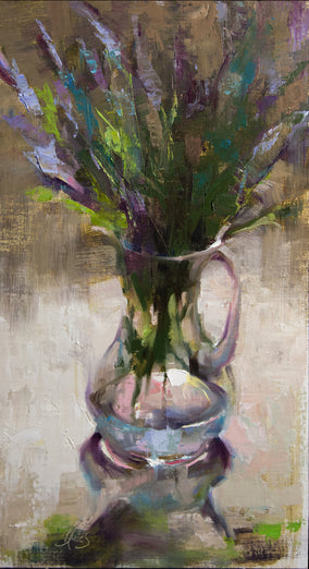 Original art for sale at UGallery.com | Essence of Lavender by Pamela Blaies | $1,200 | oil painting | 20' h x 10' w