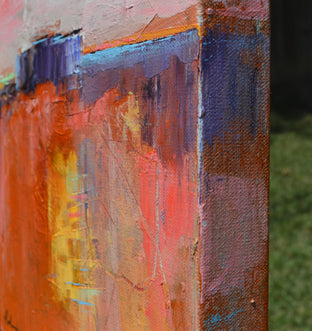Ethereal Landscape Abstraction by Patrick O’Boyle |  Side View of Artwork 