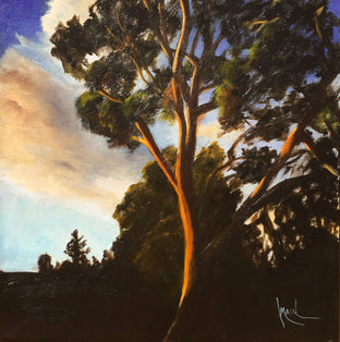 Original art for sale at UGallery.com | Eucalyptus II by Mandy Main | $450 | oil painting | 12' h x 12' w | photo 1