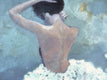 Original art for sale at UGallery.com | Evening Figure In White Dress by Mary Pratt | $2,525 | oil painting | 48' h x 24' w | thumbnail 3