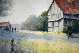 Original art for sale at UGallery.com | Evening Light by Judy Mudd | $1,200 | watercolor painting | 15' h x 22.5' w | photo 4
