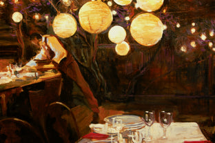 Original art for sale at UGallery.com | Dinner Setup by Onelio Marrero | $1,125 | oil painting | 18' h x 24' w | photo 4