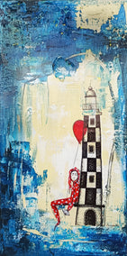 mixed media artwork by Evgenia Smirnova titled The Waiting