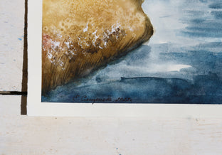 Original art for sale at UGallery.com | Above the River by Evgenia Smirnova | $600 | watercolor painting | 23' h x 15' w | photo 2