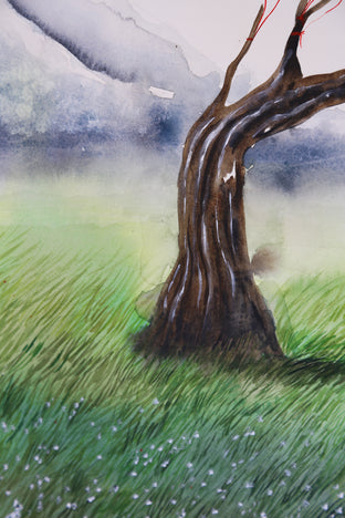 Original art for sale at UGallery.com | Balloon Tree by Evgenia Smirnova | $600 | watercolor painting | 23' h x 15' w | photo 4