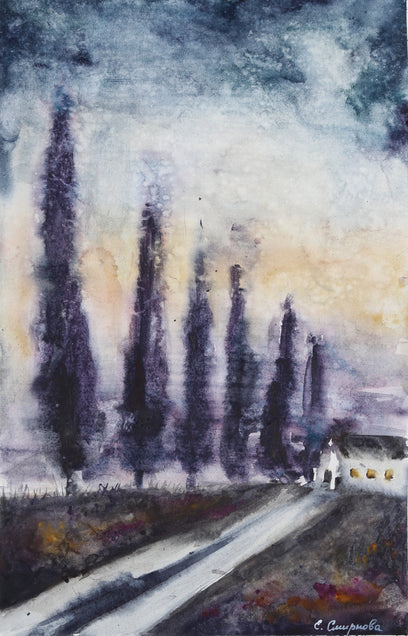 Tuscany Landscape by Evgenia Smirnova | Artwork Main Image