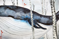 Original art for sale at UGallery.com | Whale in the Birch Woods by Evgenia Smirnova | $600 | watercolor painting | 15' h x 23' w | thumbnail 4