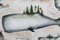 Original art for sale at UGallery.com | Whales Sunrise by Evgenia Smirnova | $600 | watercolor painting | 15' h x 23' w | thumbnail 4