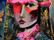 Original art for sale at UGallery.com | Exposed Eye and Butterfly by Scott Dykema | $3,100 | mixed media artwork | 36' h x 36' w | thumbnail 1