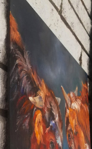Eye to Eye by Jan Fontecchio Perley |  Side View of Artwork 