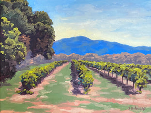Original art for sale at UGallery.com | Mt Konocti Vineyards by Steven Guy Bilodeau | $475 | oil painting | 12' h x 16' w | photo 1