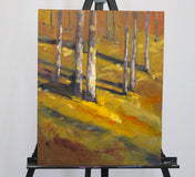 Original art for sale at UGallery.com | Fall Afternoon by Nancy Merkle | $650 | oil painting | 20' h x 16' w | thumbnail 3